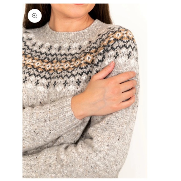 The Croft House Scottish Wool Fair Isle Sweater Size Small - Picture 6 of 15